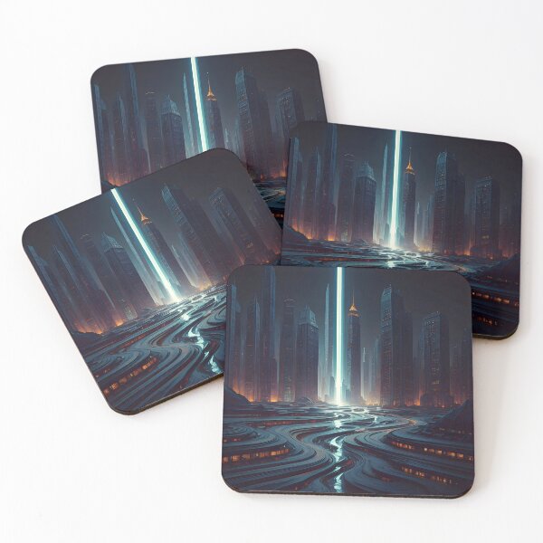 Item preview, The Liquid City – Where Reflections Never Sleep designed and sold by PawPrintedArt.