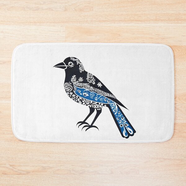 Item preview, Black and White Magpie – Polish Folk Paper Cut Style designed and sold by AmberWit.