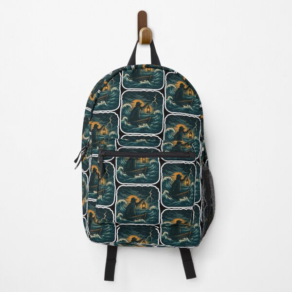 Item preview, Fisherman Aesthetic – Lantern in the Stormy Sea – Vintage Nautical Art | Stormy Seas designed and sold by JacobKAurumhead.