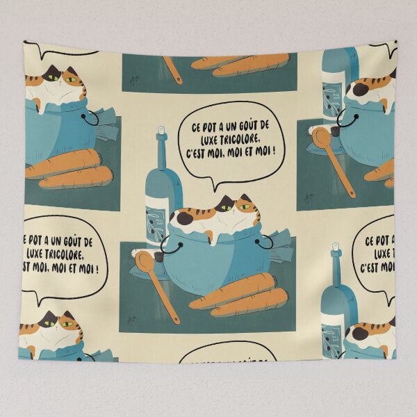 Item preview, ChatLiquide - The Chef's Purr-cipe II (Calico cat and French version) designed and sold by Sanphy.