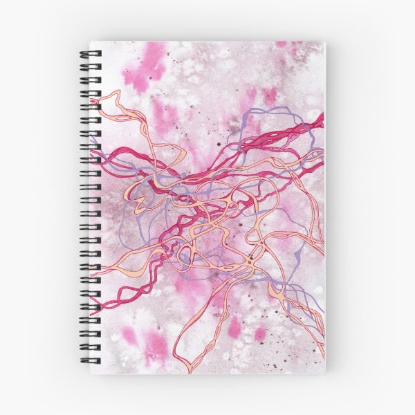 Item preview, Pink Purple Yellow Abstract Doodle Lines Neurographic Artwork designed and sold by Tezoodle Art.