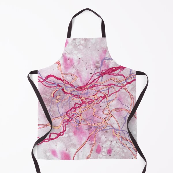 Item preview, Pink Purple Yellow Abstract Doodle Lines Neurographic Artwork designed and sold by Tezoodle Art.
