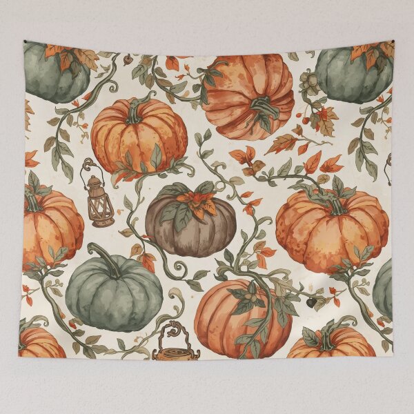 Item preview, Pumpkin Patch Charm – Cottagecore Halloween Pattern designed and sold by Deezyned.