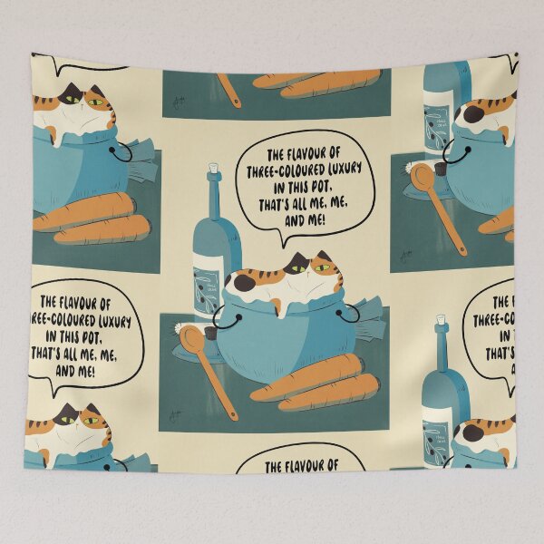Item preview, ChatLiquide - The Chef's Purr-cipe II (Calico cat and English version) designed and sold by Sanphy.