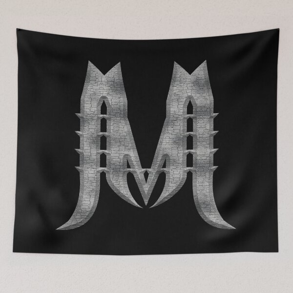 Item preview, Letter  M  of the Dragonfont Initial Capital Monogram (Castle) designed and sold by Swabcraft.