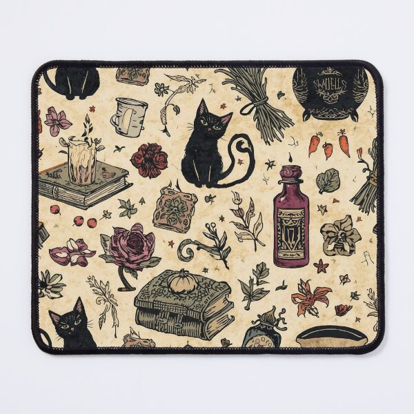 Item preview, Witch’s Pantry – Whimsical Cottagecore Halloween Pattern designed and sold by Deezyned.