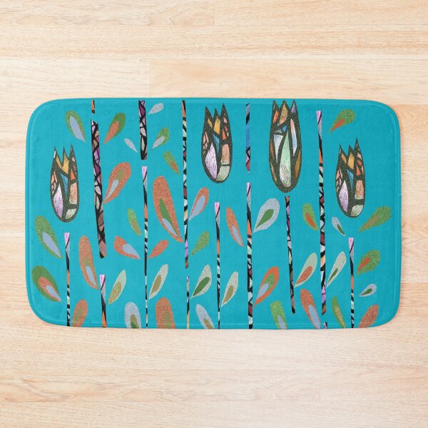 Item preview, Scandi leaves, turkis designed and sold by ZjalDesign.
