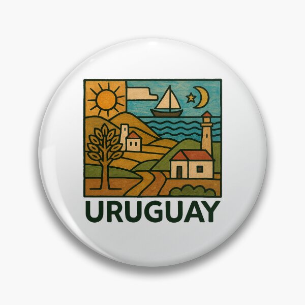 Artikelvorschau, Uruguayische geometrische Volkskunst – Illustration im nautischen konstruktiven Stil entworfen und verkauft von CapyToon.