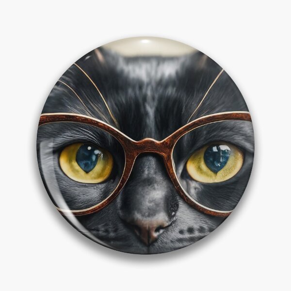 Item preview, Smart cat, cat with glasses designed and sold by Shinelibra.