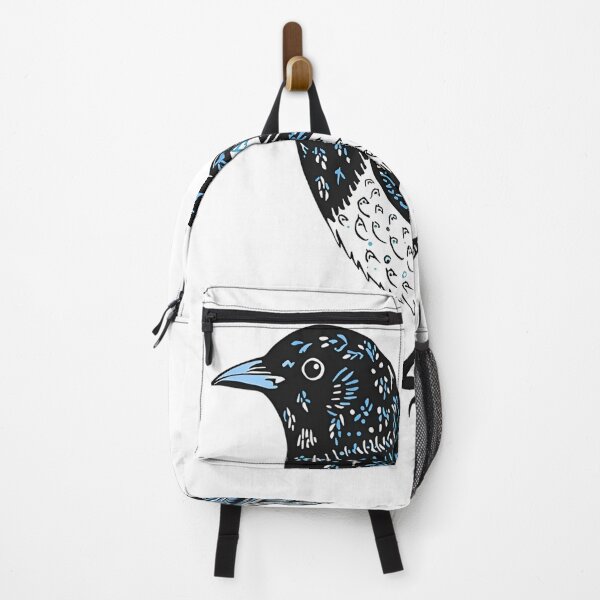 Item preview, Polish Folk Art Magpie – Black and Blue Paper Cut Bird Design designed and sold by AmberWit.