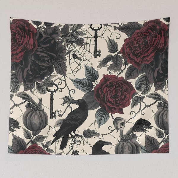 Item preview, Haunted Garden – Gothic Cottagecore Halloween Pattern designed and sold by Deezyned.