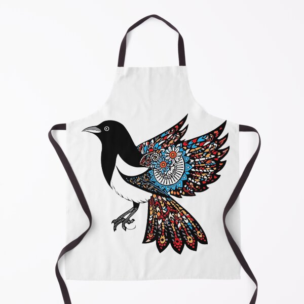 Item preview, Red Feather Magpie – Łowicz Inspited Folk Paper Cut Bird designed and sold by AmberWit.