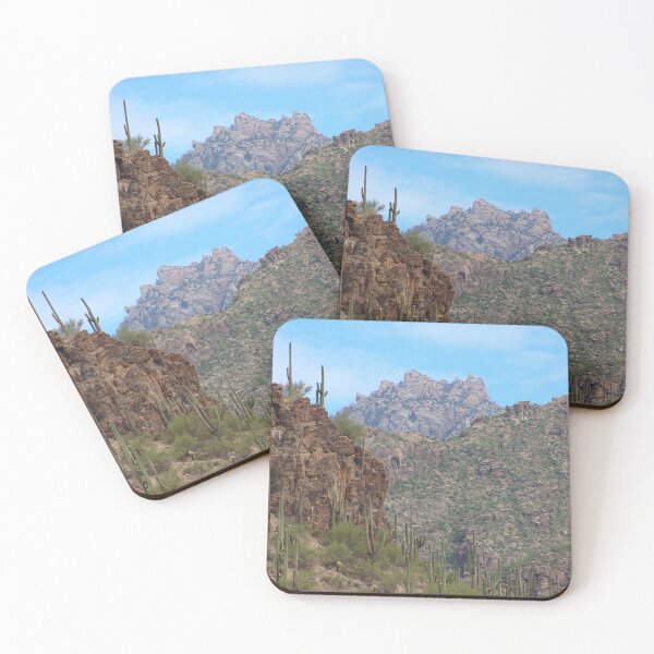 Item preview, Gran vista de los cactus saguaro de montaña designed and sold by simonjayphotos.