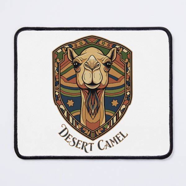 Item preview, Desert Camel Geometric Portrait - North African Travel Mosaic Art designed and sold by ATLAS SOUL.