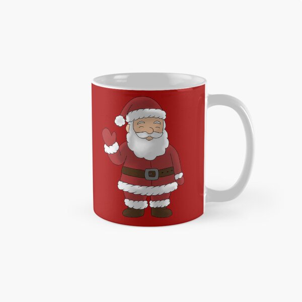 Aperçu de l'œuvre Père Noël minimaliste et mignon – Design de Noël simple créée et vendue par Crack-in-Colors.