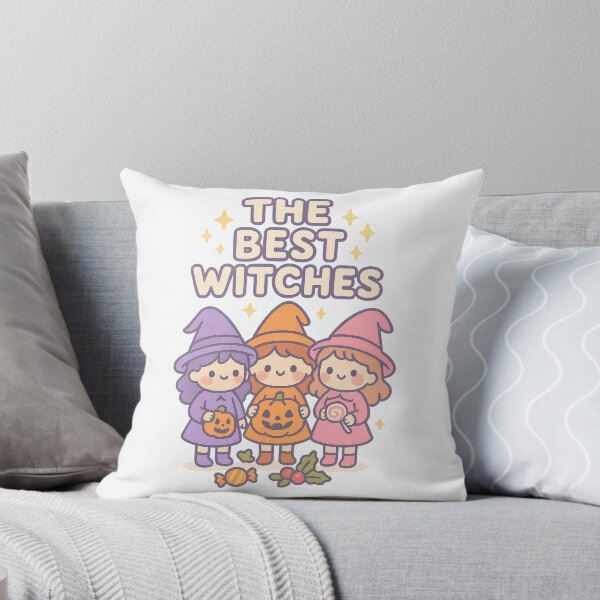 Item preview, The Best Witches Cute Halloween Trio Illustration designed and sold by MujernDesignArt.