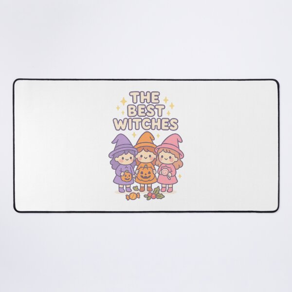 Item preview, The Best Witches Cute Halloween Trio Illustration designed and sold by MujernDesignArt.