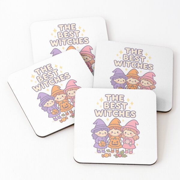 Item preview, The Best Witches Cute Halloween Trio Illustration designed and sold by MujernDesignArt.