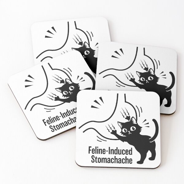 Item preview, Blame the Cat – Funny Stomach Ache Design designed and sold by AckeeWolf.