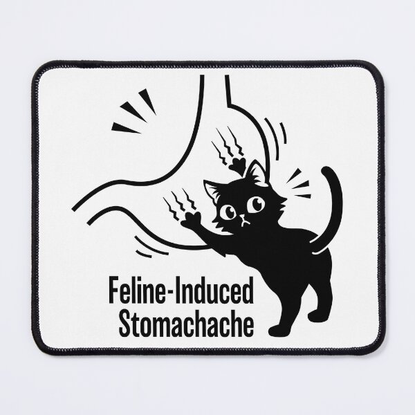 Item preview, Blame the Cat – Funny Stomach Ache Design designed and sold by AckeeWolf.