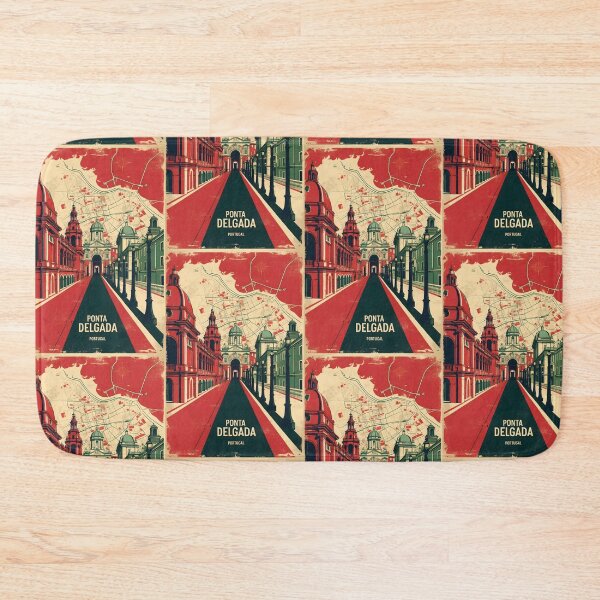 Item preview, Ponta Delgada Portugal 1950s Vintage Travel Tourism designed and sold by TravelersGems.