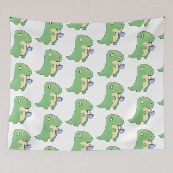 Item preview, Dino with coffee designed and sold by Naine  M..