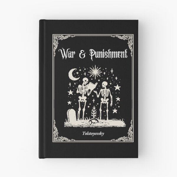 Item preview, Tolstoy & Dostoyevsky "War and Punishment" – Skeletons Reading in a Graveyard  designed and sold by Russian 101.