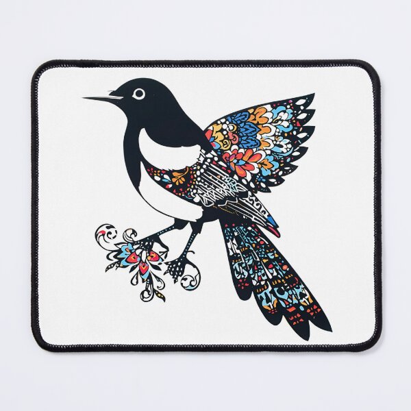 Item preview, Floral Magpie – Polish Folk Art Wycinanki Paper Cut Bird designed and sold by AmberWit.