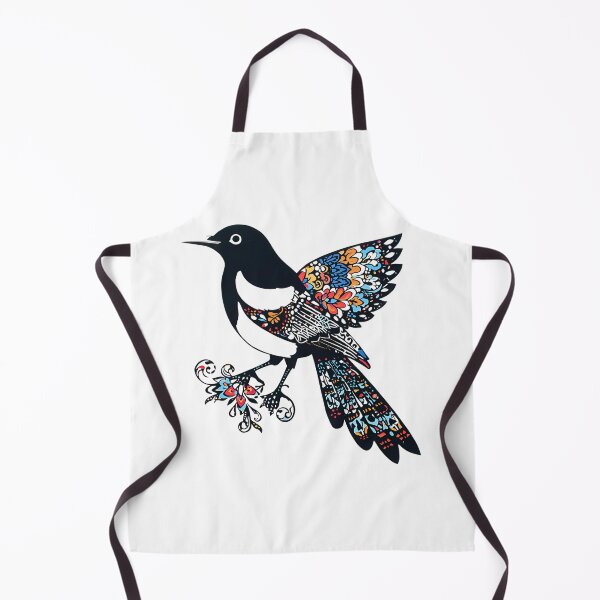 Item preview, Floral Magpie – Polish Folk Art Wycinanki Paper Cut Bird designed and sold by AmberWit.