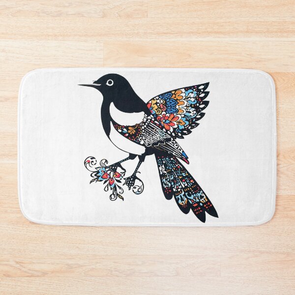 Item preview, Floral Magpie – Polish Folk Art Wycinanki Paper Cut Bird designed and sold by AmberWit.