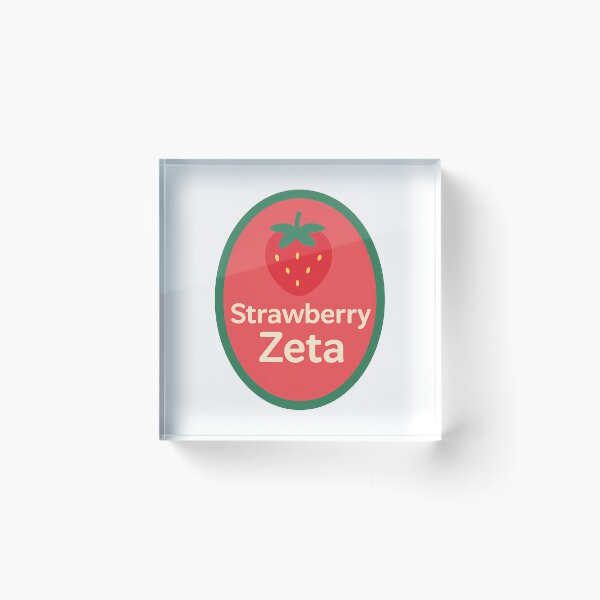 Item preview, Strawberry Zeta – Retro Oval Sorority designed and sold by summer-loving.