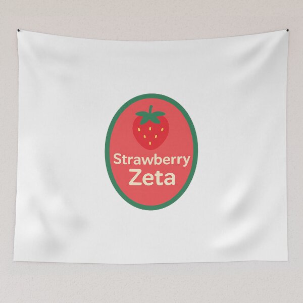 Item preview, Strawberry Zeta – Retro Oval Sorority designed and sold by summer-loving.
