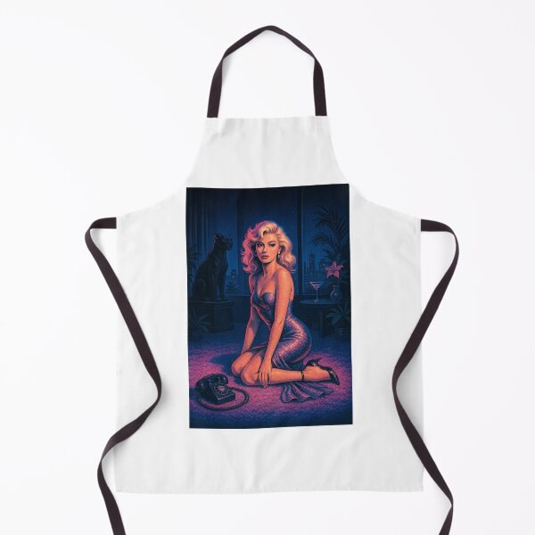 Item preview, Glamorous Retro Noir Woman – 80s Neon Style designed and sold by CapyToon.