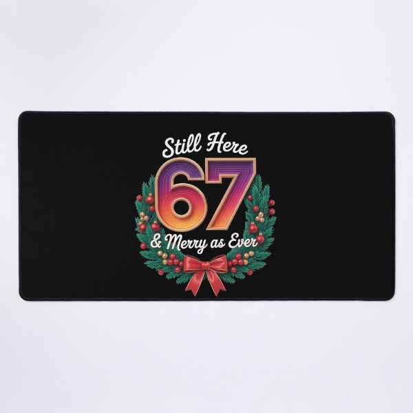 Item preview, merry 67 - 67 years young - 1967 generation - christmas number - limited edition 67 - xmas novelty - santa humor - retro holiday number designed and sold by JansenGS.