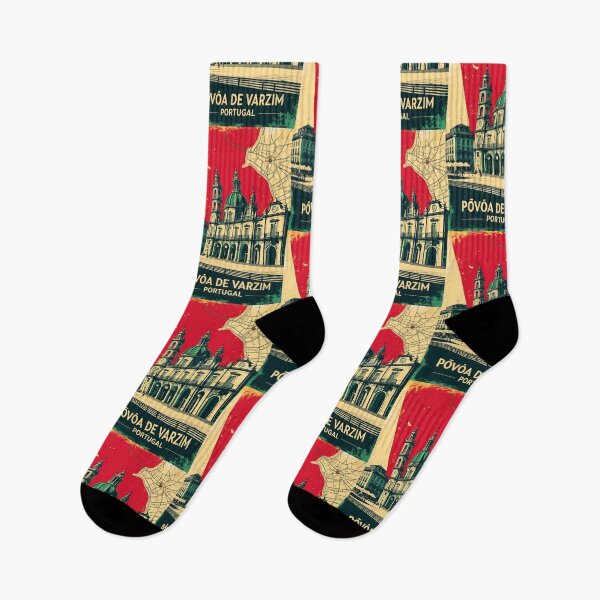 Item preview, Povoa de Varzim Portugal 1950s Vintage Travel Tourism designed and sold by TravelersGems.