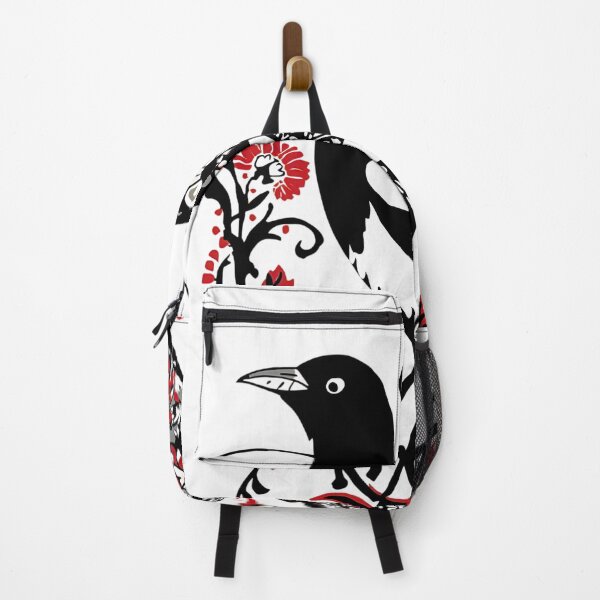 Item preview, Red and Black Magpie – Polish Folk Art Paper Cut Bird Design designed and sold by AmberWit.