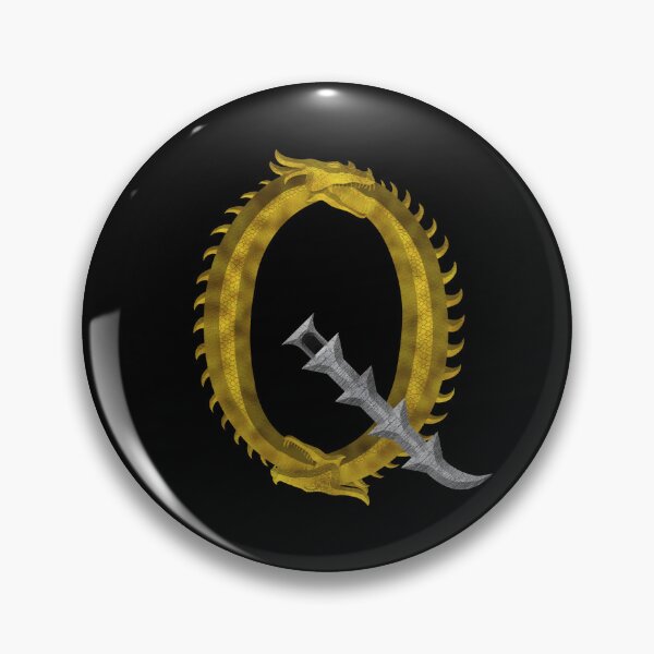 Item preview, Letter  Q  of the Dragonfont Initial Capital Monogram (Dragon and Castle) designed and sold by Swabcraft.