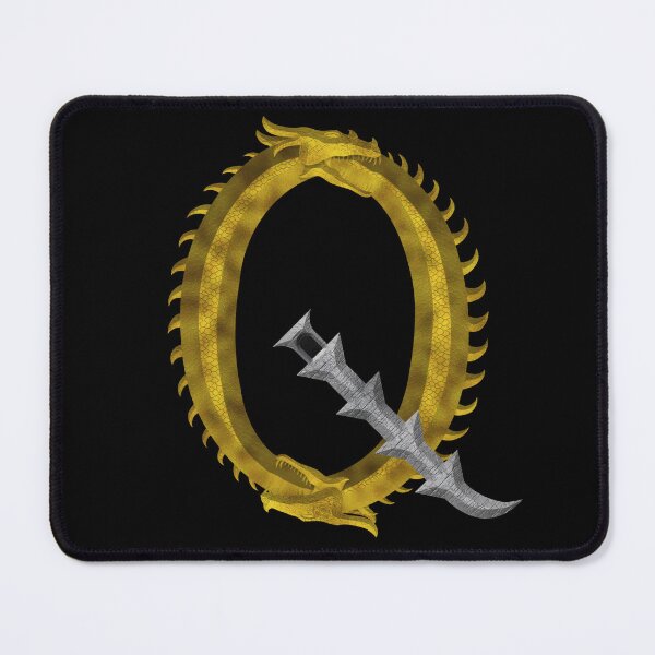 Item preview, Letter  Q  of the Dragonfont Initial Capital Monogram (Dragon and Castle) designed and sold by Swabcraft.