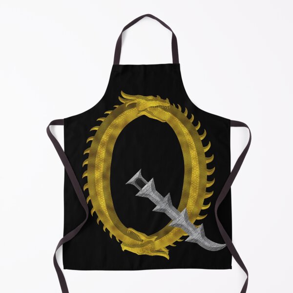 Item preview, Letter Q of the Dragonfont Initial Capital Monogram (Dragon and Castle) designed and sold by Swabcraft.