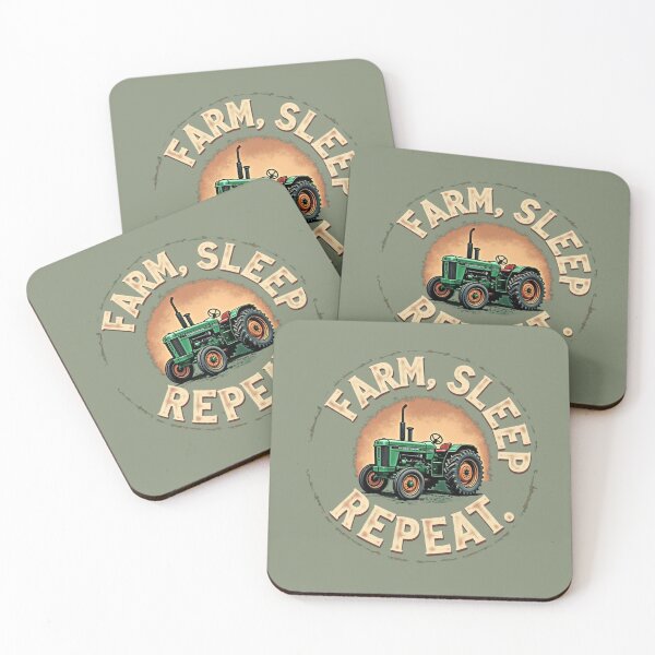 Item preview, Farm Sleep Repeat Vintage Tractor designed and sold by rustyroofco.