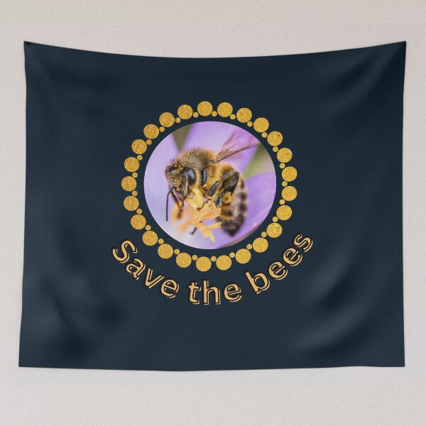 Item preview, Protect the bees, gift for bee lovers, beekeepers and nature lovers designed and sold by Katja LebenFreude.