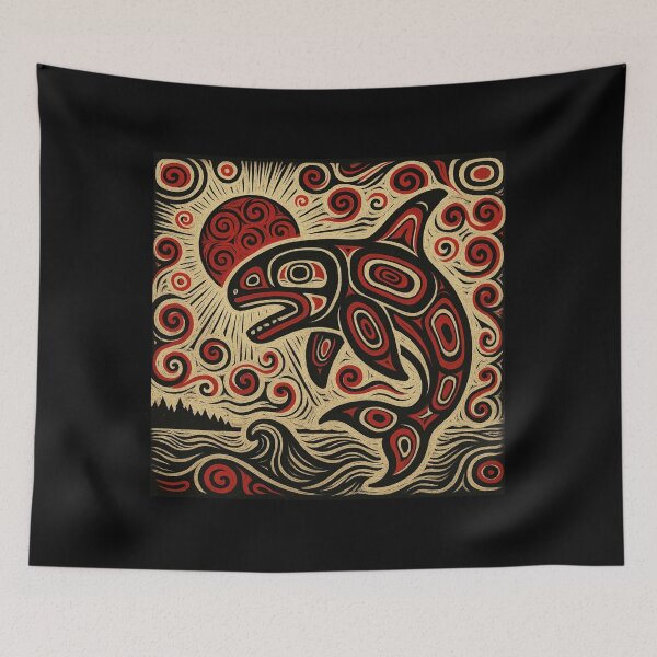Item preview, Northwest Coast Inspired Orca designed and sold by Alaska Magick.