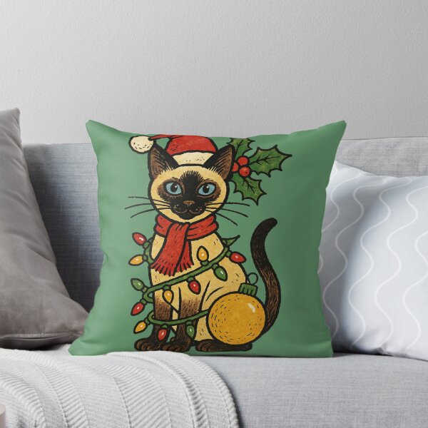 Item preview, Siamese Cat Christmas designed and sold by FrictionMaxxing.