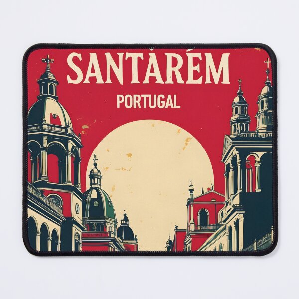 Item preview, Santarem Portugal 1950s Vintage Travel Tourism designed and sold by TravelersGems.
