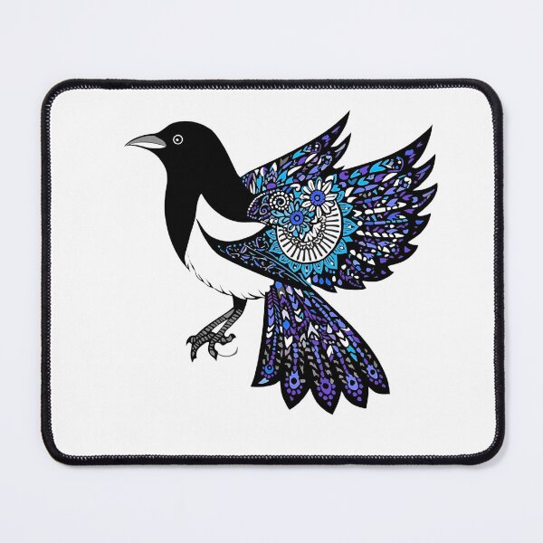 Item preview, Blue Magpie – Polish Folk Art Paper Cut Bird Design designed and sold by AmberWit.