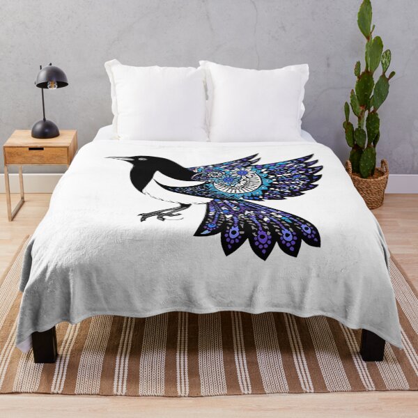 Item preview, Blue Magpie – Polish Folk Art Paper Cut Bird Design designed and sold by AmberWit.