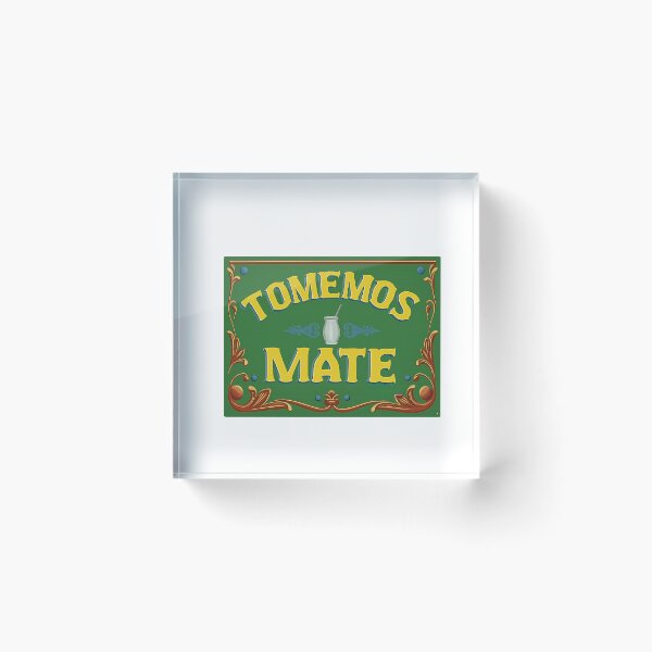 Item preview, Let’s Drink Mate – Traditional South American Sign Art designed and sold by CapyToon.