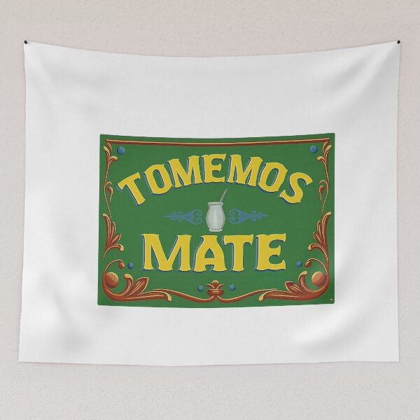 Item preview, Let’s Drink Mate – Traditional South American Sign Art designed and sold by CapyToon.