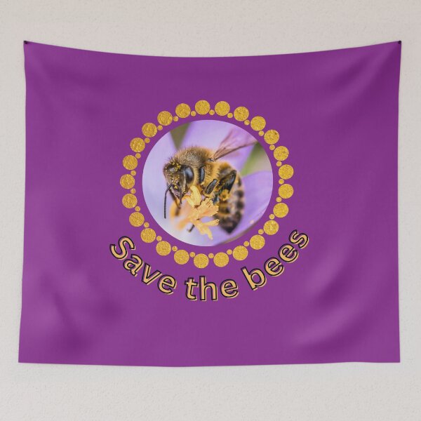 Item preview, Protect the bees, gift for bee lovers, beekeepers and nature lovers designed and sold by Katja LebenFreude.