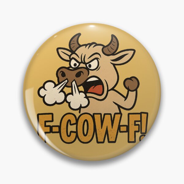 Item preview, F-Cow-F! Angry Cow Parody Design designed and sold by Bratak.